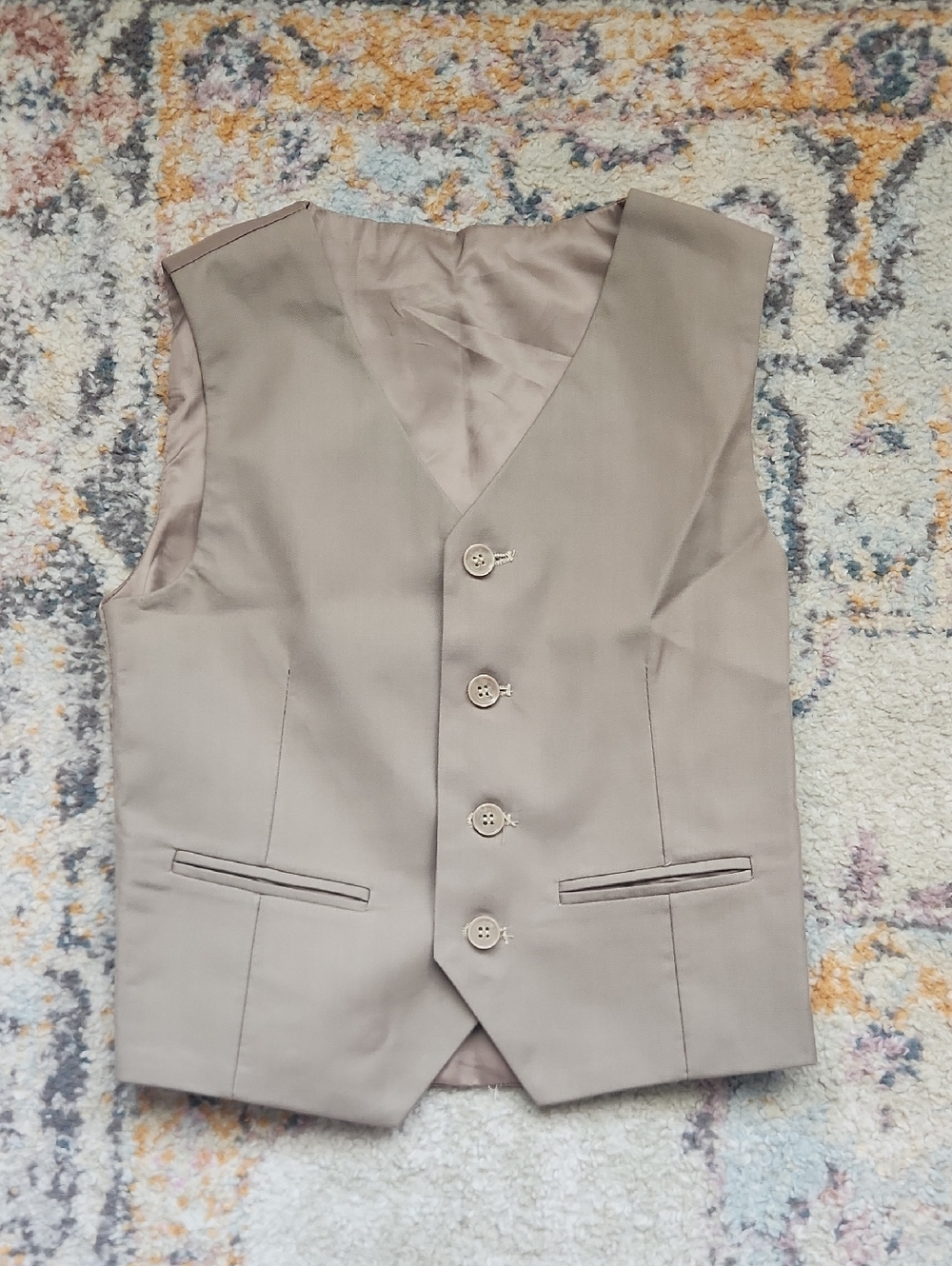 Boys Tan Colored Vest From Kids World